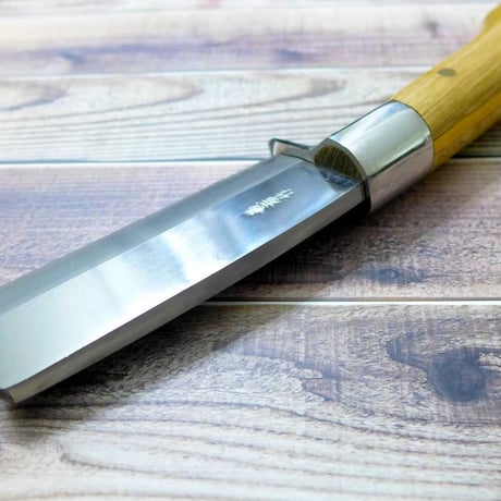 レッドオルカ 華鉈  秋友義彦作 片刃 10cm 割込白入本鍛造 日本製