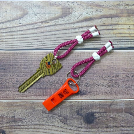 EDC スクラップ テリカ アズキ カモ 2本セット 蓄光 550 パラコード マルチ ホルダー  日本製