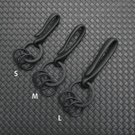 Kuro EDC ブラックバーン 真鍮 黒メッキ キーホルダー  L  日本製