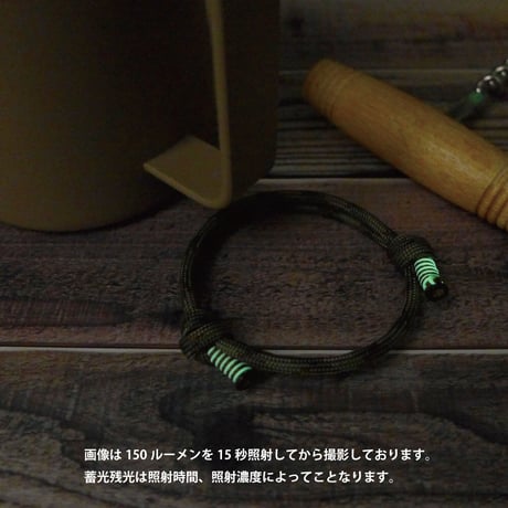 EDC ワーロ マルチカム サイズ調整型 パラコード ブレスレット 日本製