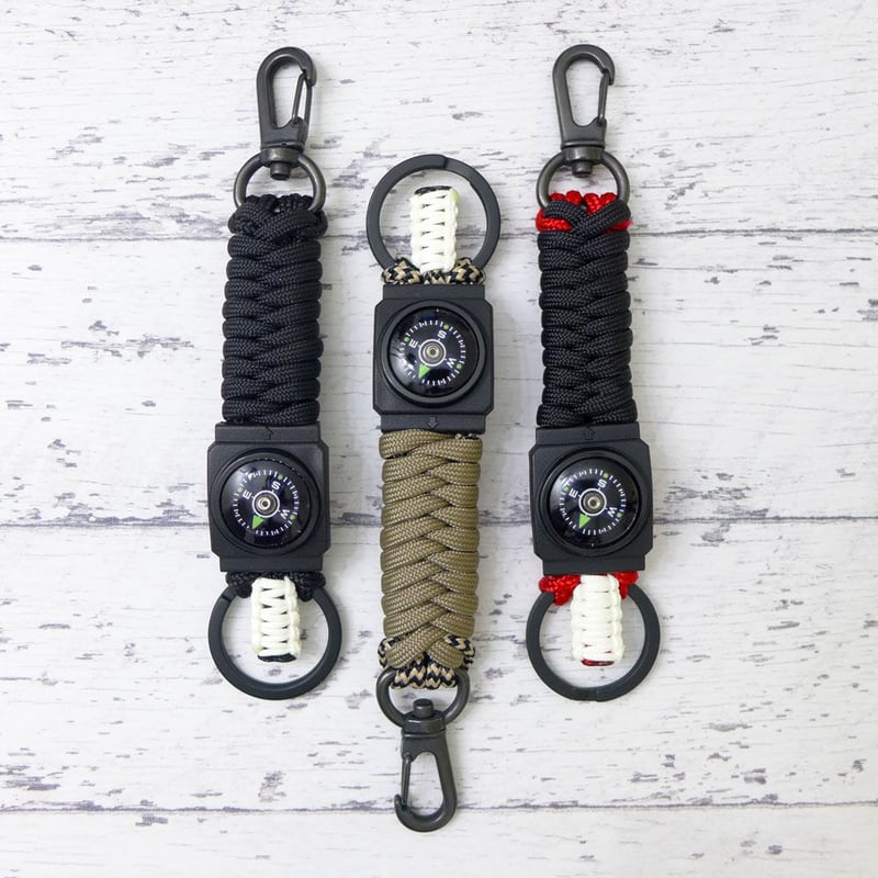 EDC ダビ コンパス型 パラコード キーホルダーシリーズ1 日本製