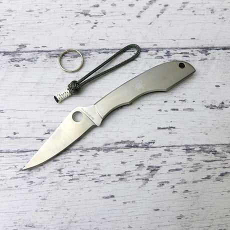 スパイダルコ C138 グラスホッパー ステンレス フォルディング ナイフ パラコード ランヤード 付き