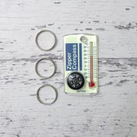 蓄光 EDC マルチ 機能 ジッパー タグ V2 ダブルリング 3個付き YCM 日本製