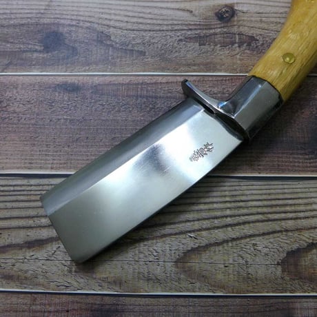 C品 レッドオルカ 華鉈  秋友義彦作 片刃 10cm 割込白入本鍛造 日本製