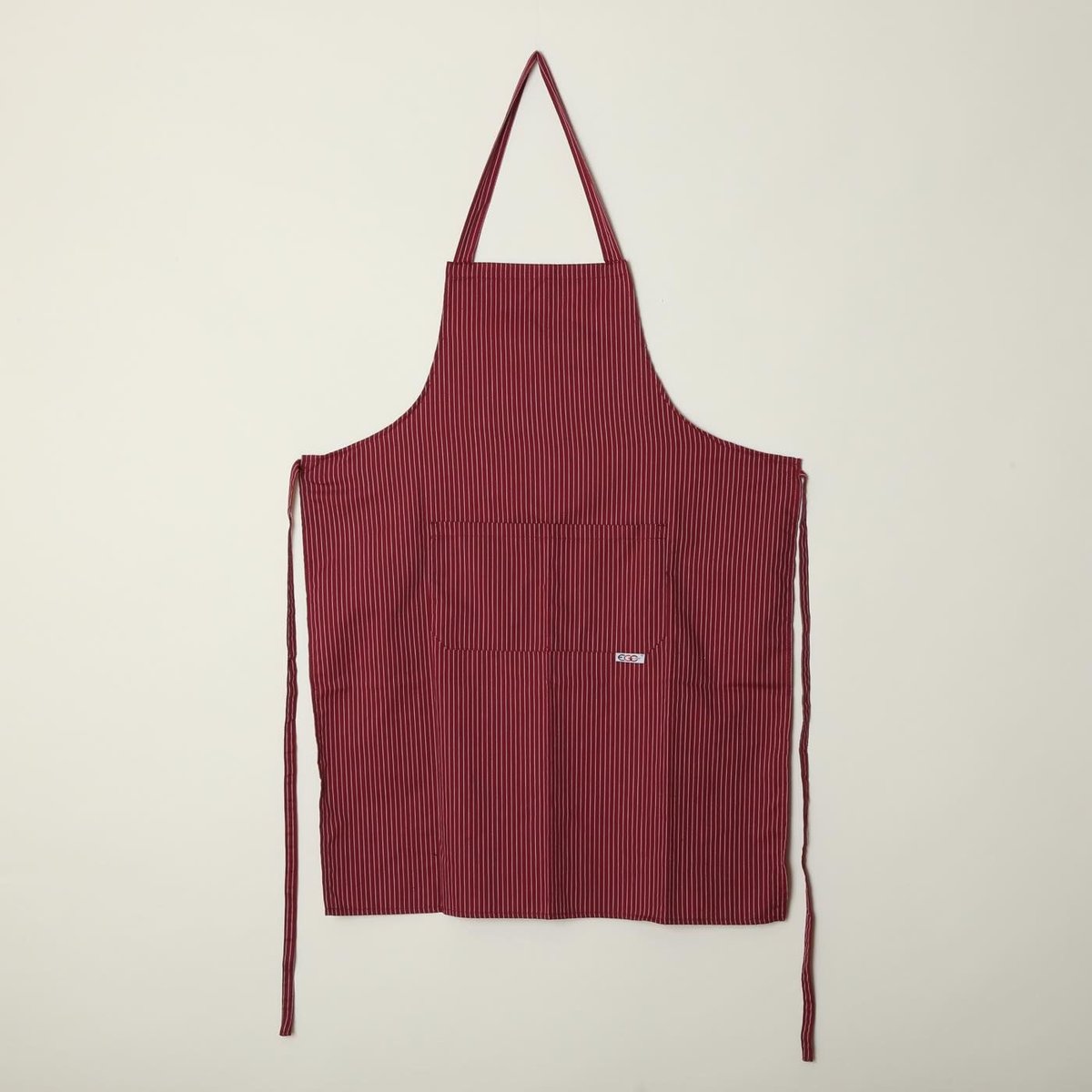 エプロン★ワイン柄★ソムリエ★ワインボトル柄★葡萄柄 イタリア製】胸付きシェフエプロン ワイン（ストライプ柄