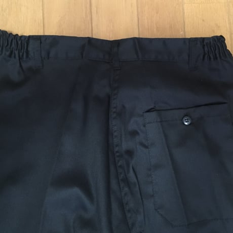 【イタリア製】コックパンツ　スリムフィット・ブラック（細身デザイン）現品限り S・Mサイズ
