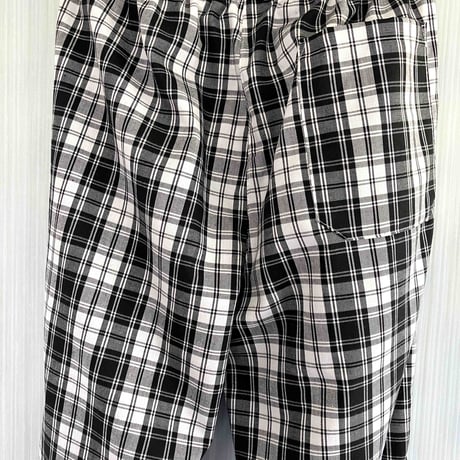 【イタリア製】コックパンツ　ゴルフ（チェック柄）エゴシェフ　Sサイズ　現品限り