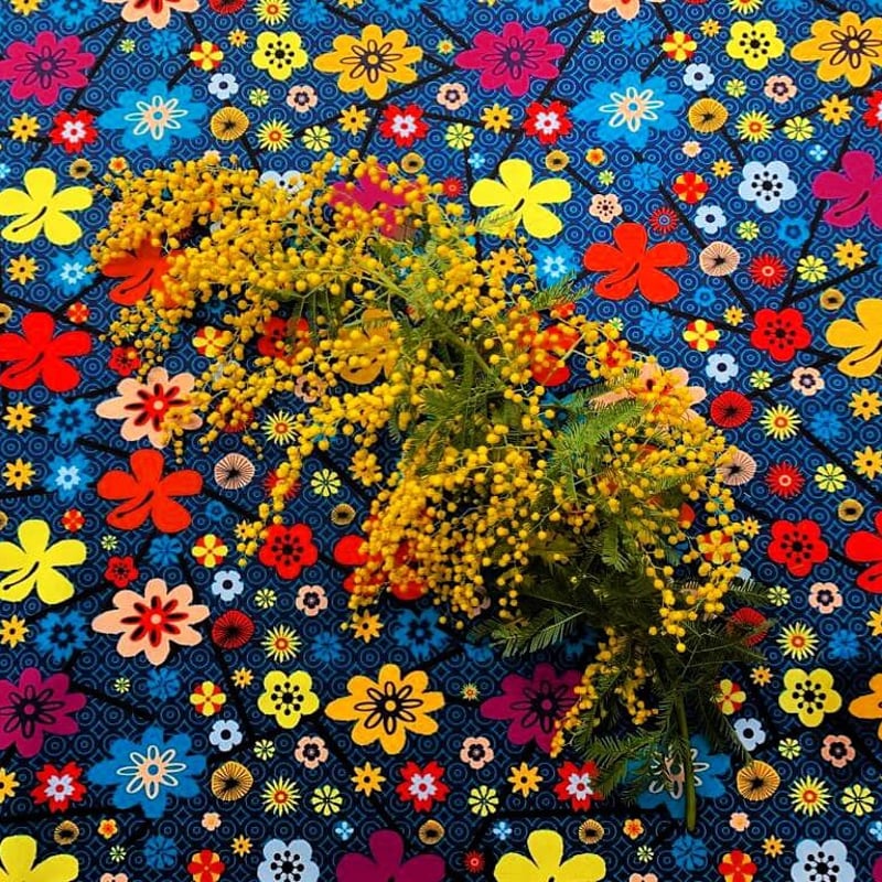 イタリア製】サロンエプロン デイジー（花柄）エゴシェフ | Qui L'Italia