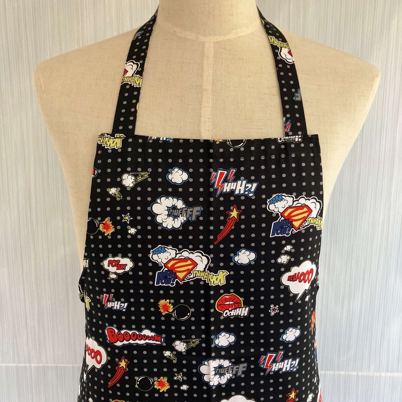 イタリア製】胸付きシェフエプロン ポップアート エゴシェフ | Qui L