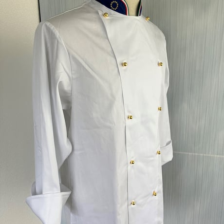 【イタリア製】コックコート　ユーロ・イタリー（イタリア国旗柄・欧州旗刺繍入り）エゴシェフ