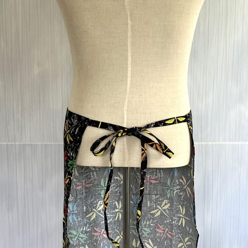 イタリア製】サロンエプロン リベル（トンボ柄）エゴシェフ