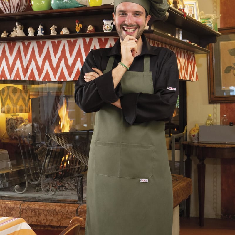 イタリア製】コックコート VIP ブラック（エアー・クール・プラス