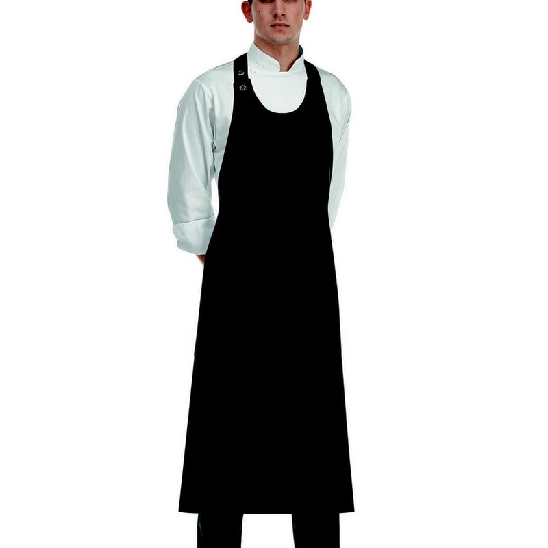 イタリア製】 ソムリエエプロン クラシック・ブラック（首紐調整ボタン