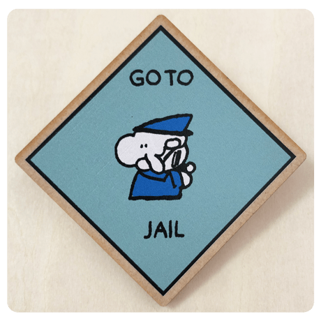 GO TO JAIL・もくせいばっぢ
