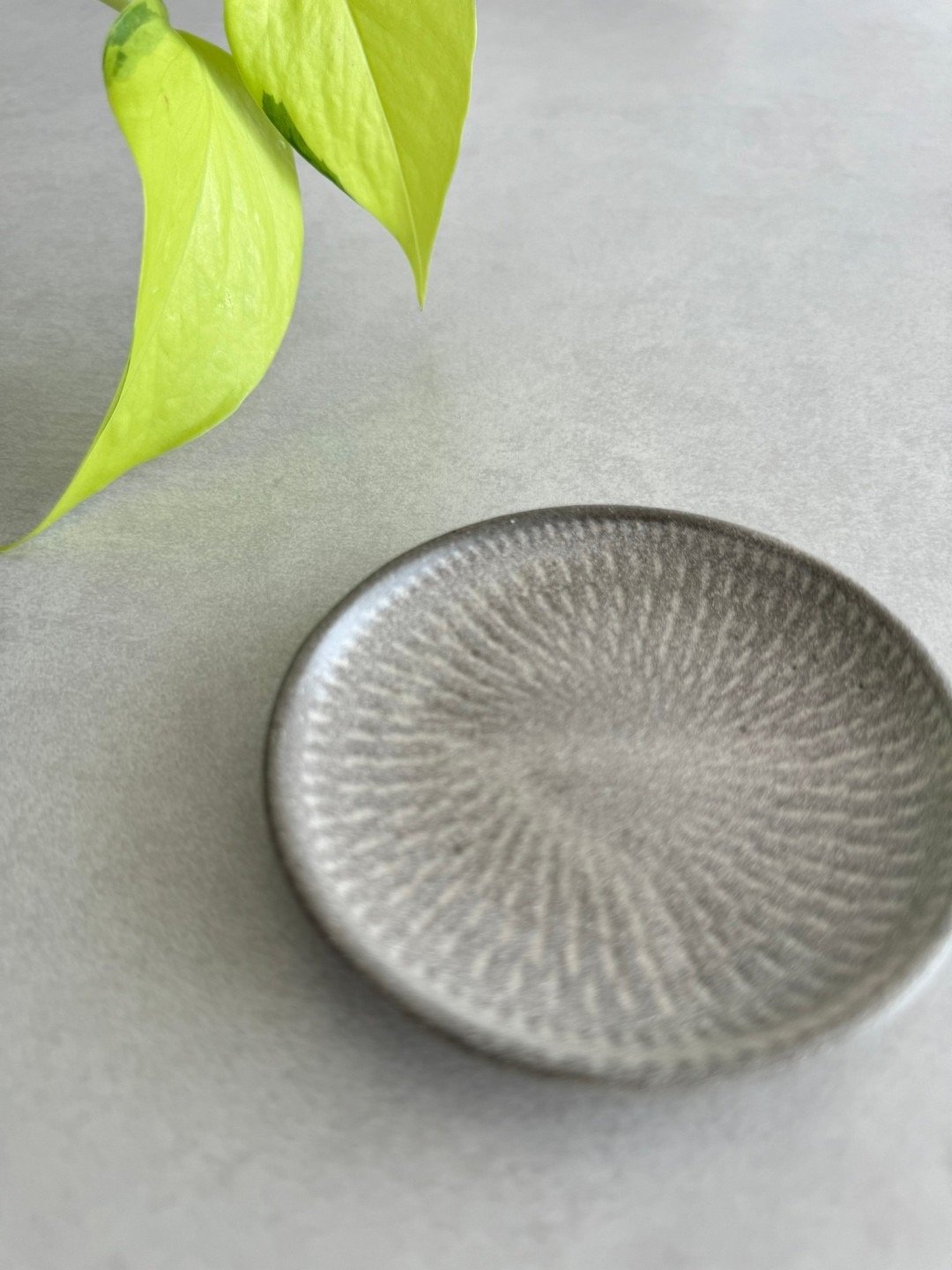 pearl gray mamezara 9.5cm | 小石原焼 上鶴窯 online shop