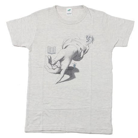Only one left! [T-shirt] Start forming the words / OatMeal (Only M-size)