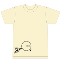 [T-shirt] a little boy /Ivory