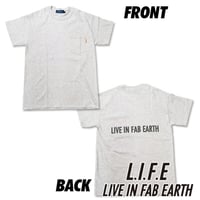 限られたセレクトショップで展開するL.I.F.E [ LIVE IN FAB EARTH ](ライフ)PKS Tシャツ アッシュグレイ【スケートボードアパレル】