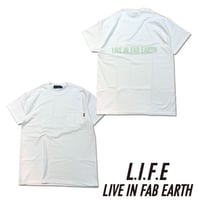 L.I.F.E [ LIVE IN FAB EARTH ](ライフ)PKS Tシャツ ホワイト