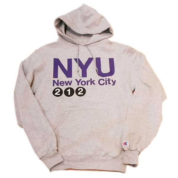 NYUニューヨークユニバーシティOFFICIAL NYU×Champion hoody エコフ...