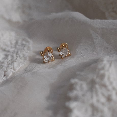Harkimer quartz mini earrings