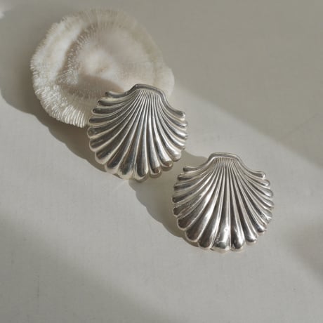 Shell earrings -silver