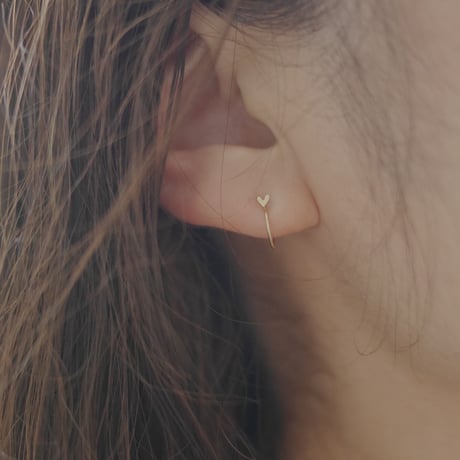 Minimum earrings ♡ K18 ノンホールピアス
