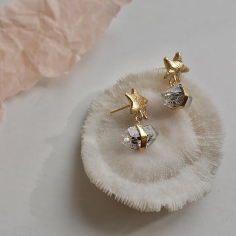 ⭐︎ Harkimer quartz earrings