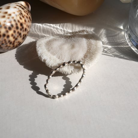 925 dot double finger ring