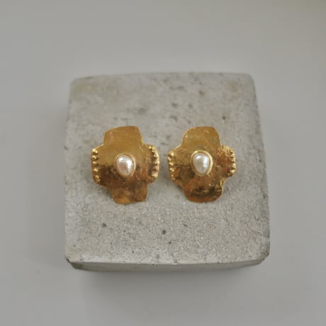 Cross tassel earrings
