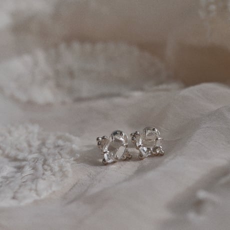Harkimer quartz mini earrings