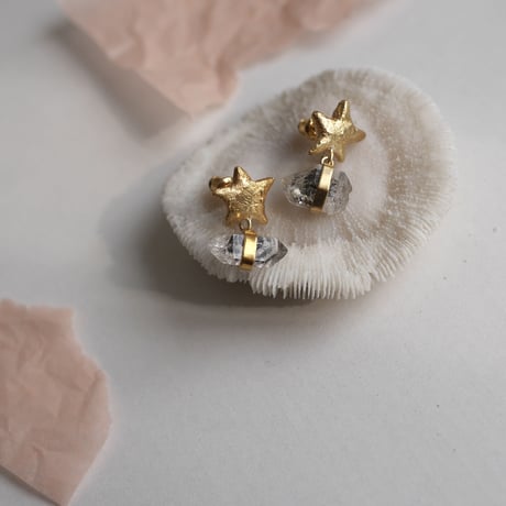 ⭐︎ Harkimer quartz earrings