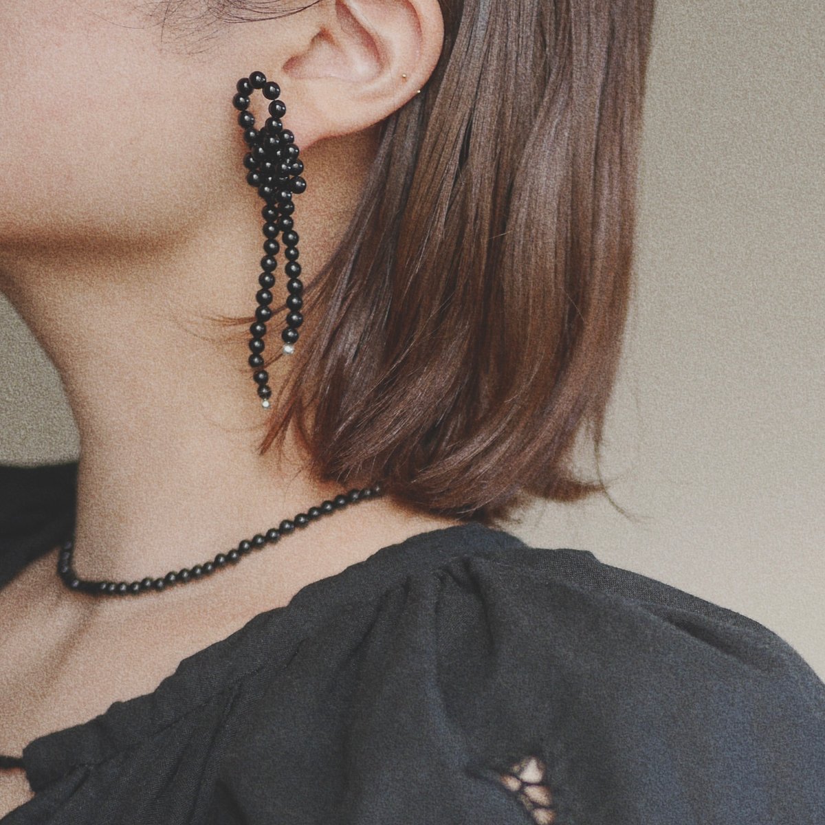 Black tourmaline earrings | ritta