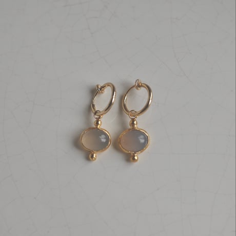 Gemstone mini dot earrings
