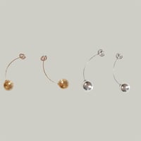 Harkimer quartz ball earrings