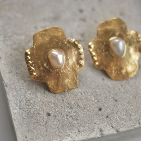Cross tassel earrings