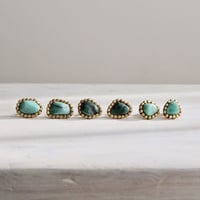 Gemstone earrings「Emerald」