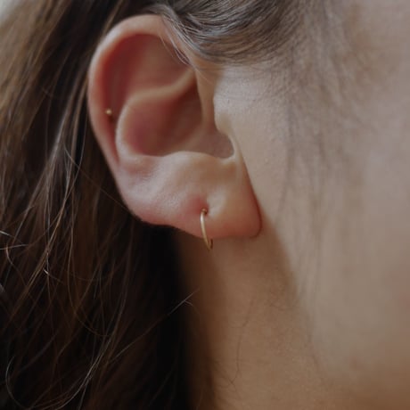 Minimum earrings K18 ノンホールピアス
