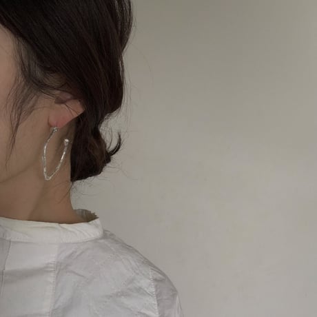 Rough hoop earrings-02