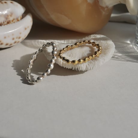 925 dot double finger ring