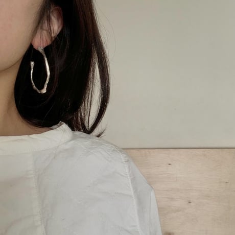 Rough hoop earrings-02