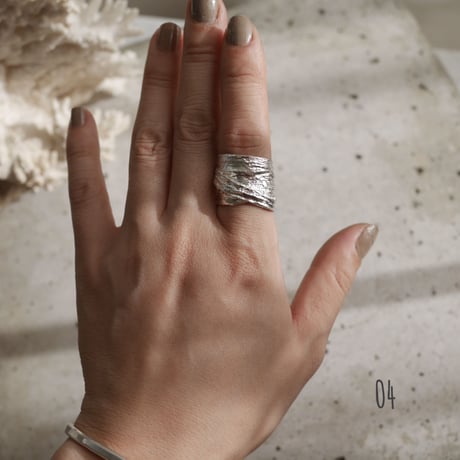 925 rough ring