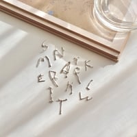 Initial earrings