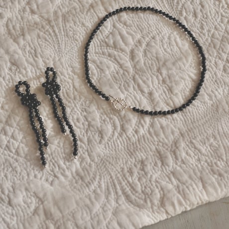 Black tourmaline earrings