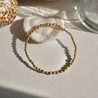 Brass dot bracelet
