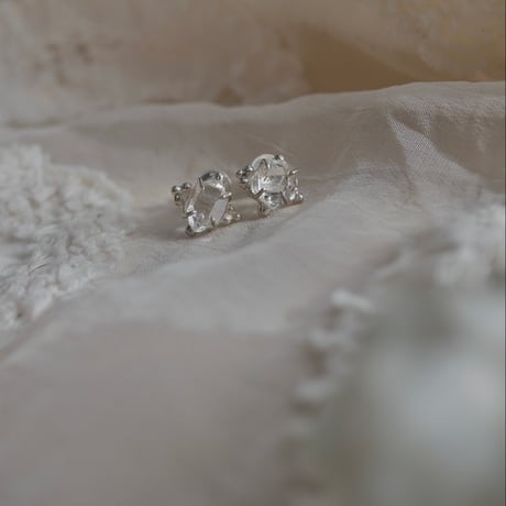 Harkimer quartz mini earrings