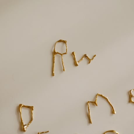 Initial earrings