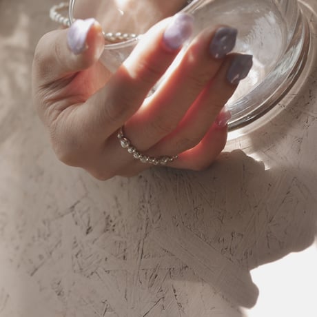 925 dot double finger ring