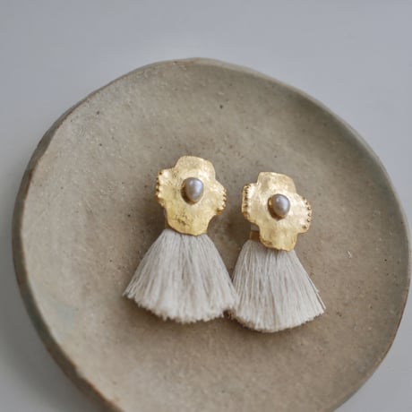 Cross tassel earrings