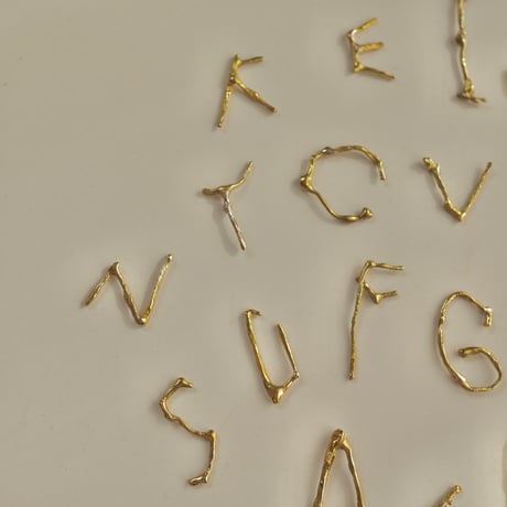 Initial earrings
